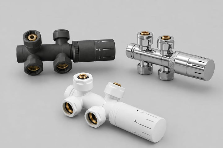 WEBER Badheizkörper Mittelanschluss Design Handtuchheizkörper Handtuchwärmer NEU in ver. Grössen (50
