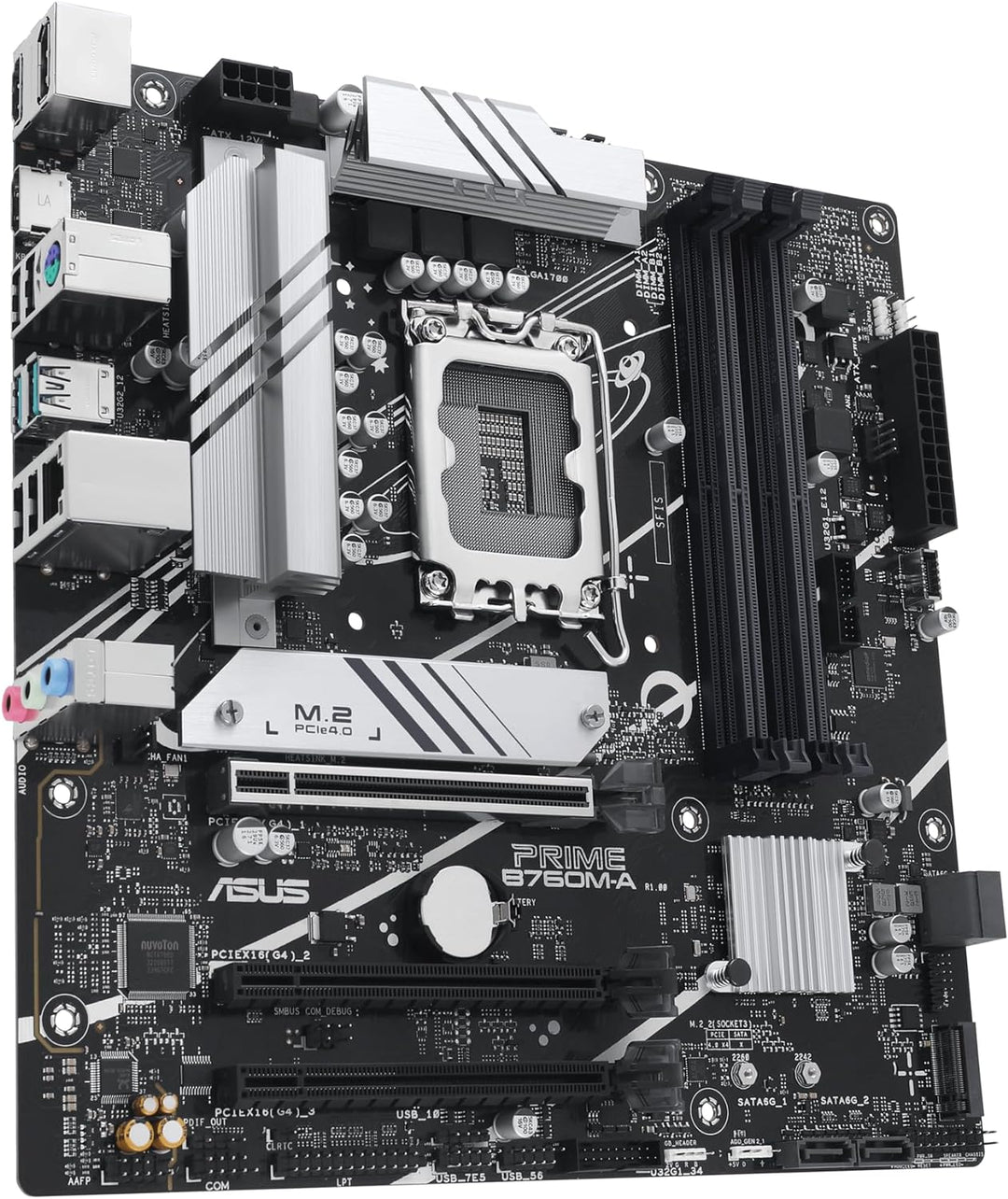 ASUS PRIME B760M-A-CSM Business Mainboard Sockel Intel LGA 1700 (Intel B760, mATX, DDR5 Speicher, 2x