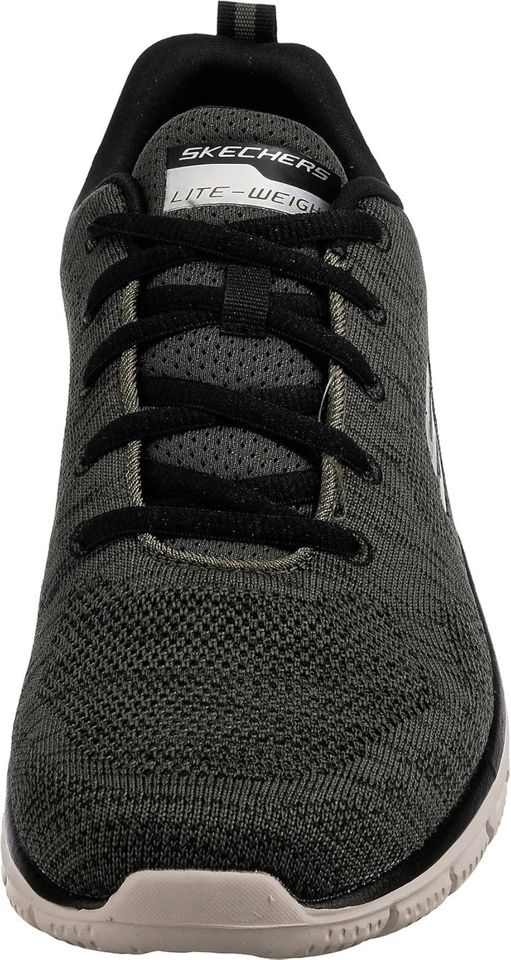 Skechers Herren 232298 BBK Sneaker 41 EU Olive Knit Black Trim, 41 EU Olive Knit Black Trim