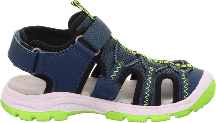 Superfit Jungen Tornado Light Sandale 27 EU Weit Blau Gelb 8010, 27 EU Weit Blau Gelb 8010