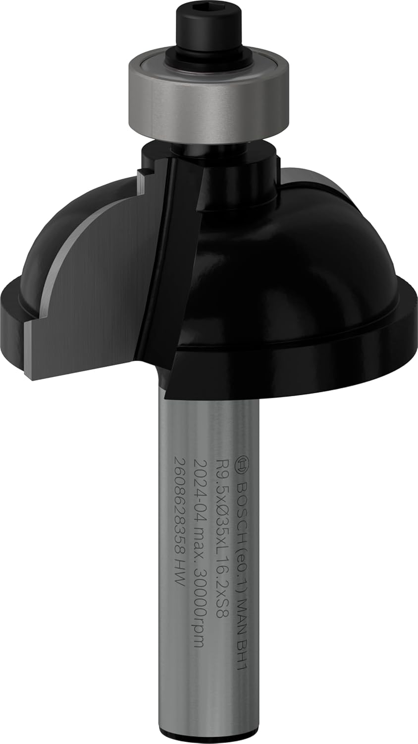 Bosch Accessories Accessories Professional Zubehör 2608628358 Profilfräser F 8 mm, R1 9,5 mm, D 35 m