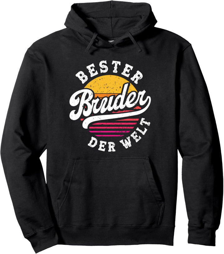 Bester Bruder Der Welt Vintage Bro lustiger Spruch Pullover Hoodie
