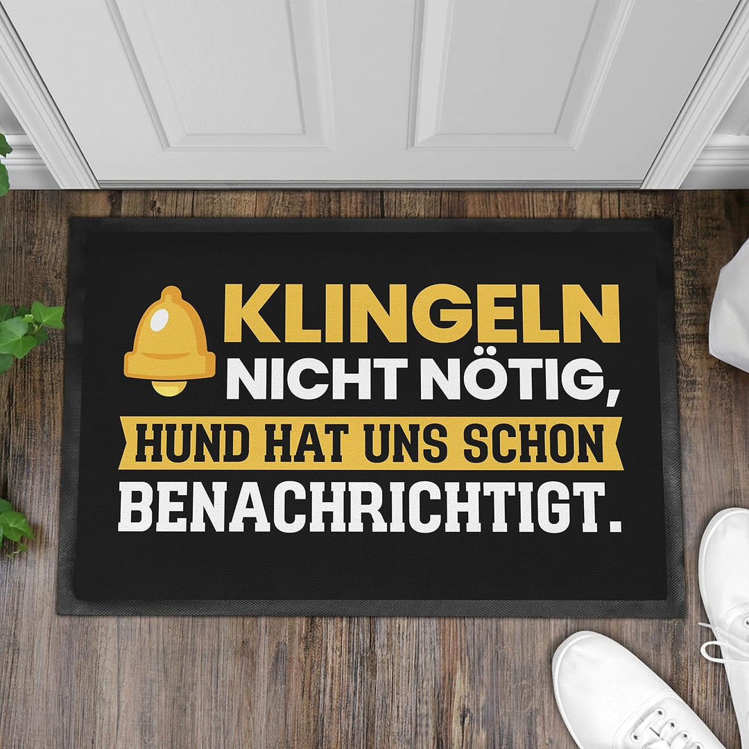 Trendation - Hundebesitzer Geschenk Hund Fussmatte mit Spruch Geschenkdiee 60x40 cm