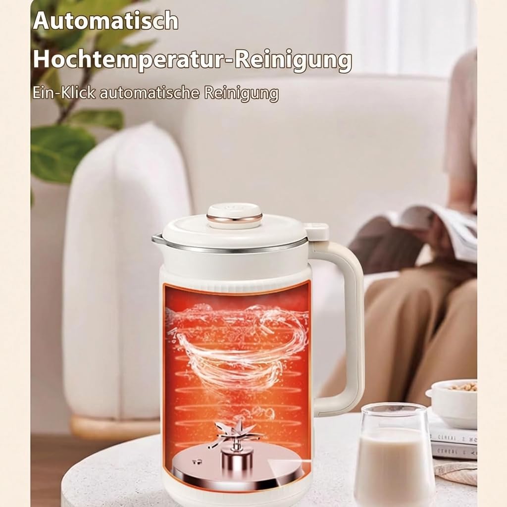 Irishom Nussmilchmaschine, Automatische Mandelmilchmaschine für selbstgemachte Pflanzenmilch, Hafer,