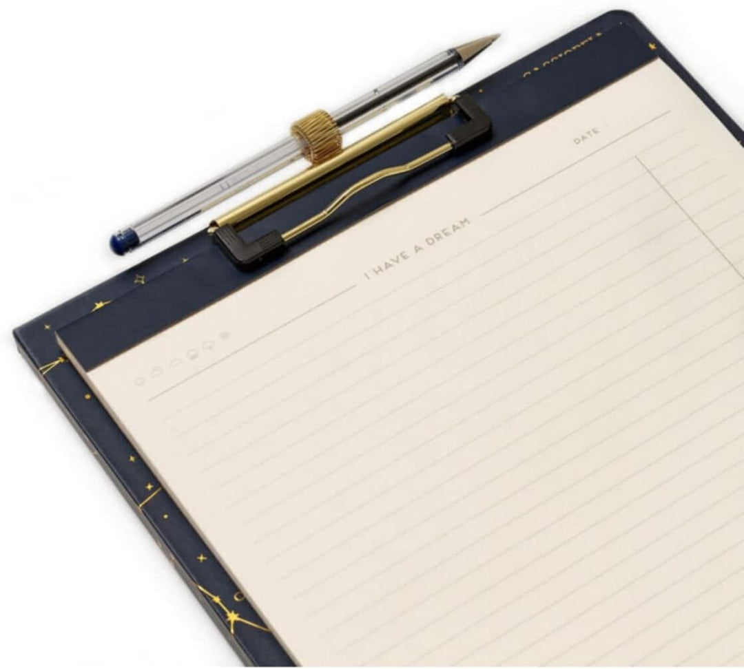 Legami - Dokumentenmappe mit Clip, Take Note, 23 x 32 cm, 1 Block mit 40 Blättern inklusive, Innenta