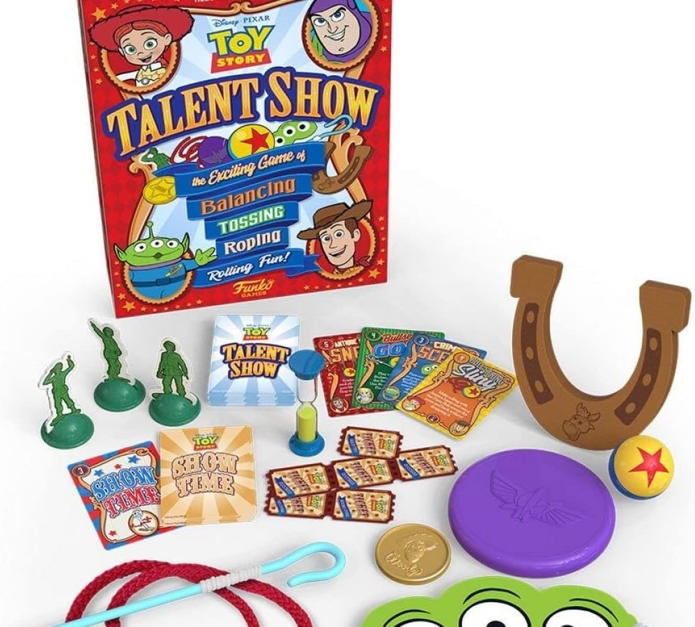 Funko Games Funko Signature : Disney Toy Story Talent Show - Light Strategy Board Game For Children