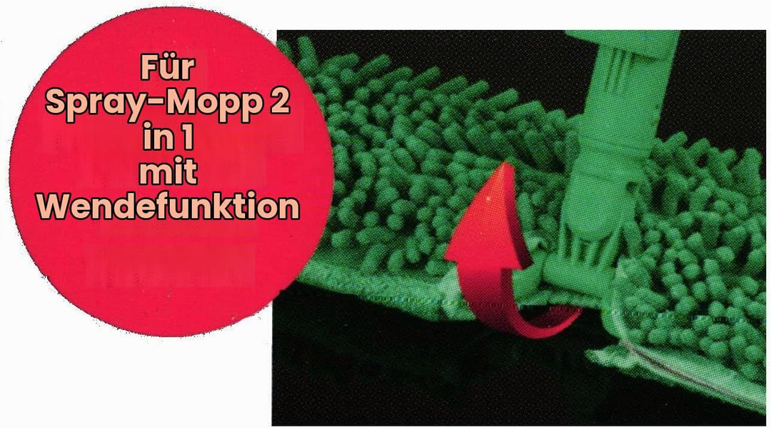 CLEANmaxx Ersatz-Wischtücher 2er Set für Spray-Mopp Bodenwischer 2-in-1 mit Wendefunktion | Mikrofas