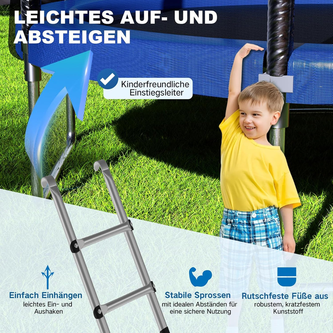 Devoko Trampolin Outdoor Ø 183/228/305/366 GS-Zertifikat Indoor Trampolin Kinder Gartentramp