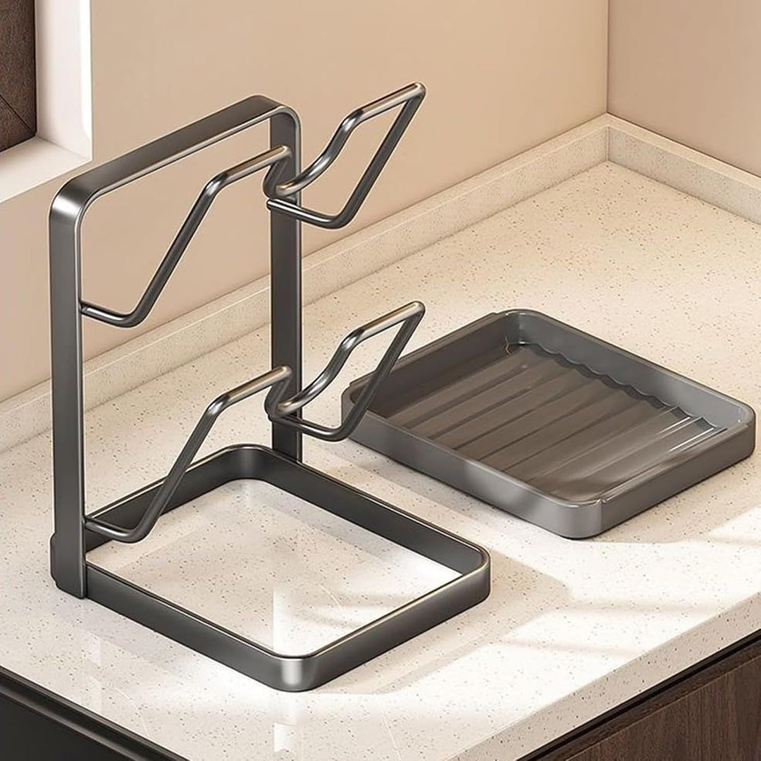 Topfdeckelhalter 2 Stück Topfdeckel Organizer, Löffelablage Deckelhalter Organizer Küche Schubladen,