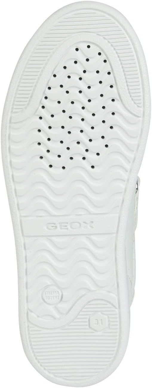 Geox Jungen J Djrock Boy Sneaker 35 EU White Lt Grey, 35 EU White Lt Grey