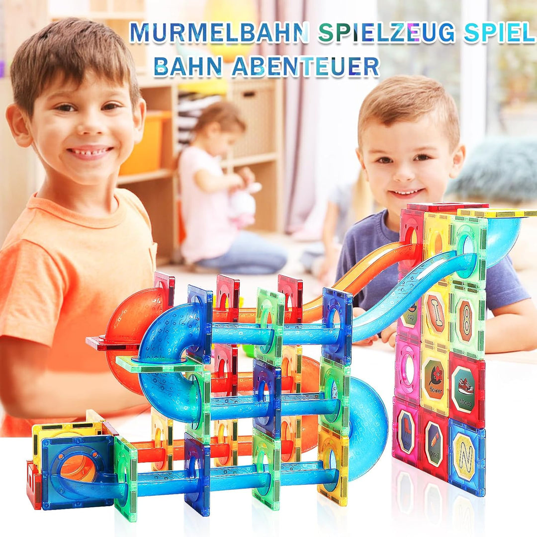 Magblock 122 Teile Magnetische Bausteine,Magnete Spielzeug für Kinder,STEM Pädagogisches Konstruktio