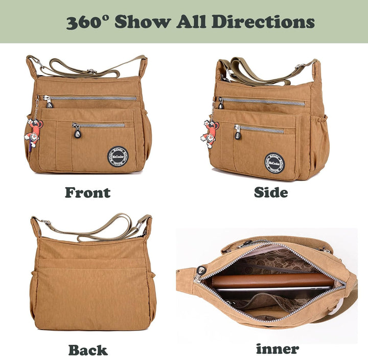 Foino Umhängetasche Damen Henkeltaschen Grosse Kapazität Schultertaschen Lässiges Reisetasche Tasche