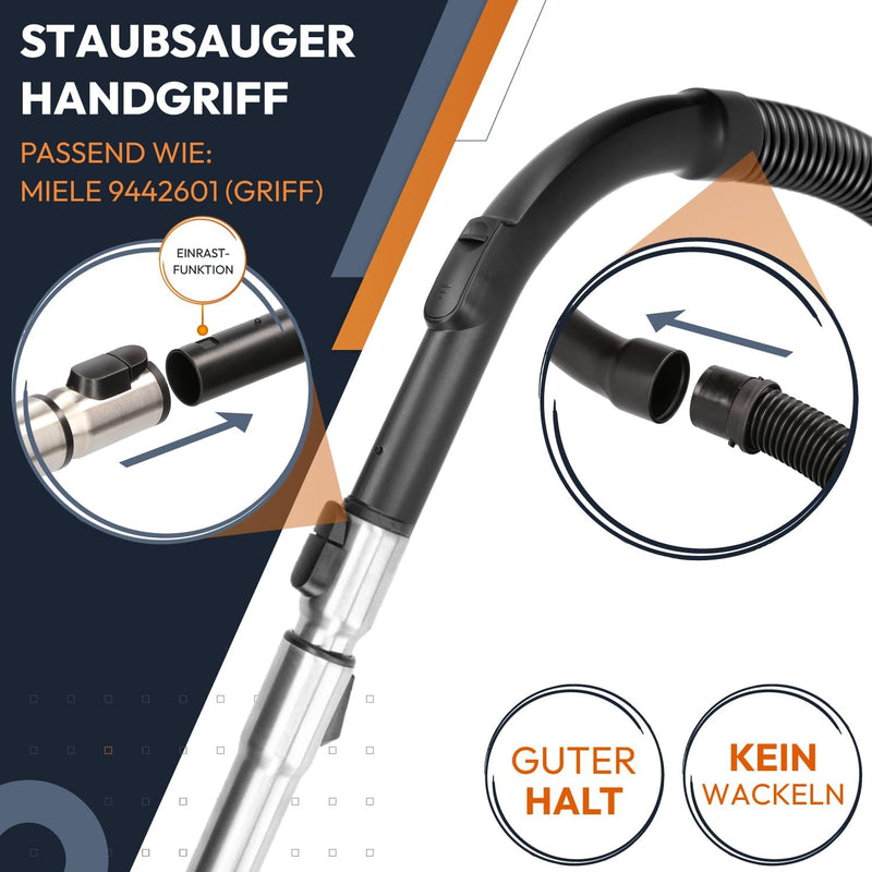 Kenekos - Handgriff, Schlauchgriff geeignet für ALLE Miele Staubsauger Serie S8, S6, S5, S4, S2, S1,