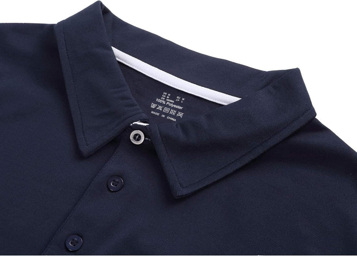JACKETOWN Polo Shirts Herren Kurzarm Tshirt Schnelltrocknend Casual Shirt Outdoor Atmungsaktives Pol