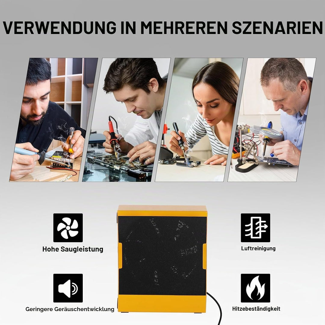 Lötdampfabsauger Rauchabsorber Entferner Rauchverhütungsabsorber 12V DIY Arbeitsventilator für Lötst