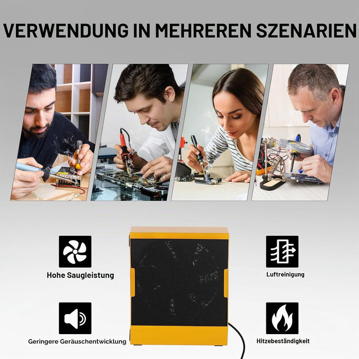 Lötdampfabsauger Rauchabsorber Entferner Rauchverhütungsabsorber 12V DIY Arbeitsventilator für Lötst