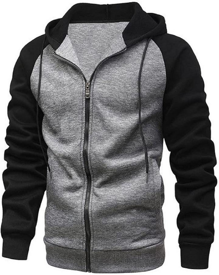 YawYews Sweatjacke Herren Zipper Hoodie Kapuzenjacke Herren Sweatjacke Mit Kapuze Sweatshirt Jacke R