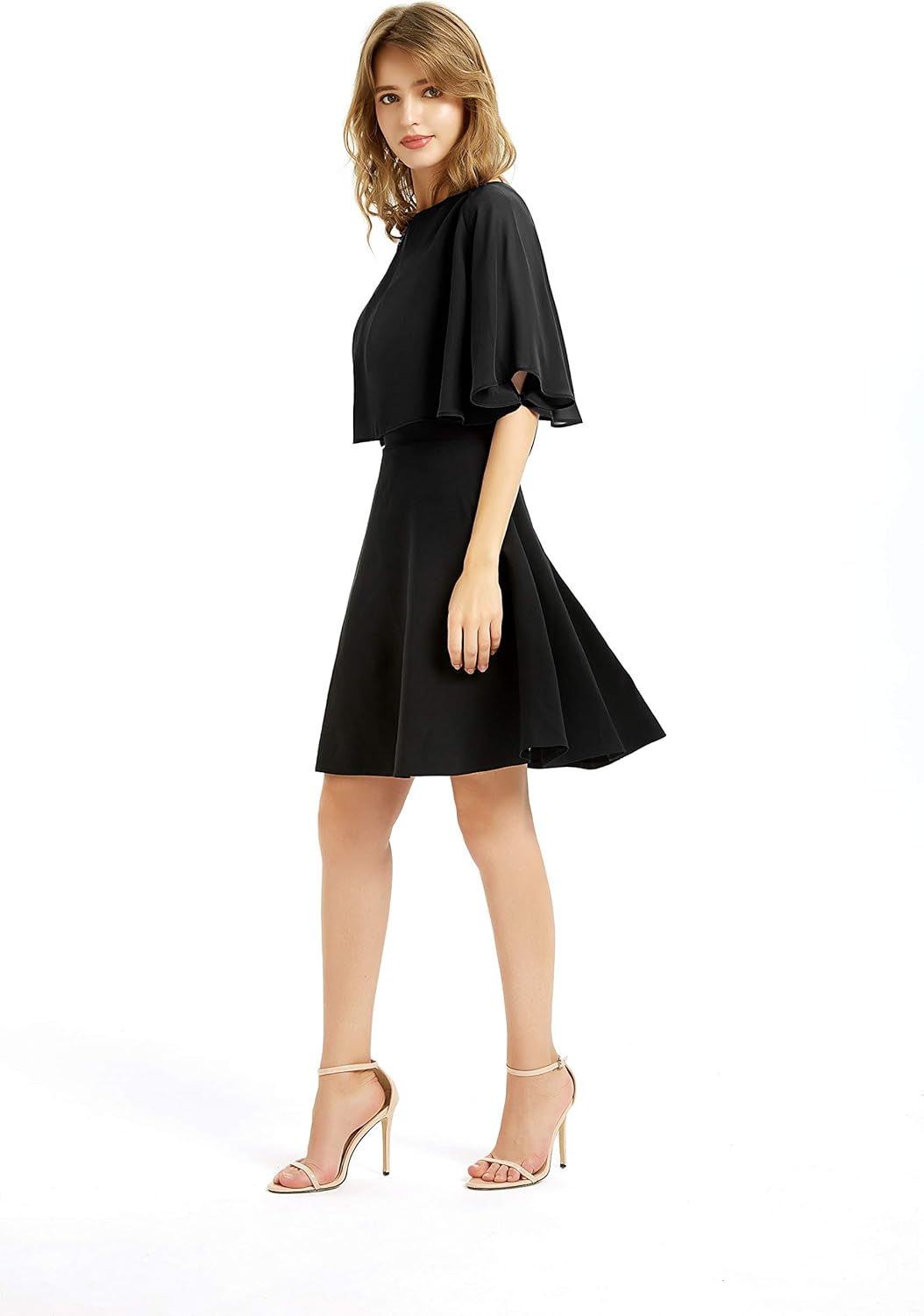 BUCUXE Weicher Chiffon-Schal für Damen, für Abendkleid, Hochzeit, Umhang, Bolero, Überwurf Einheitsg