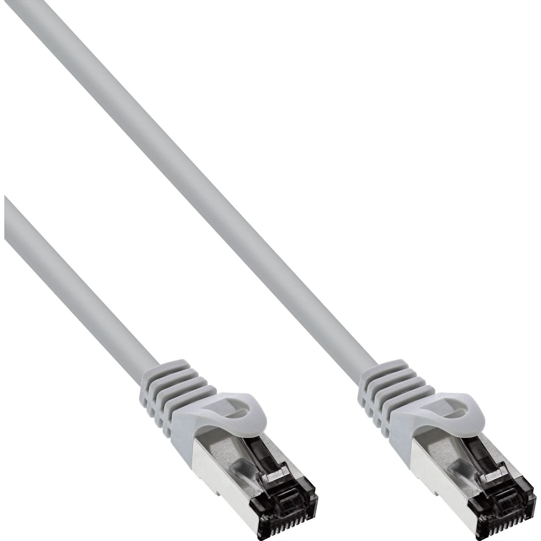 InLine® Patchkabel, S/FTP (PiMf), Cat.8.1, 2000MHz, halogenfrei, Kupfer, grau, 10m