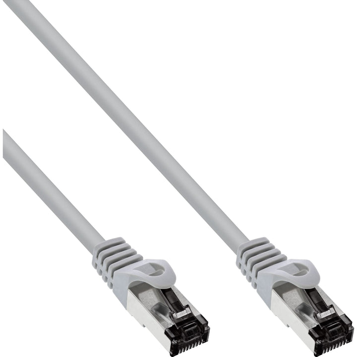 InLine® Patchkabel, S/FTP (PiMf), Cat.8.1, 2000MHz, halogenfrei, Kupfer, grau, 10m