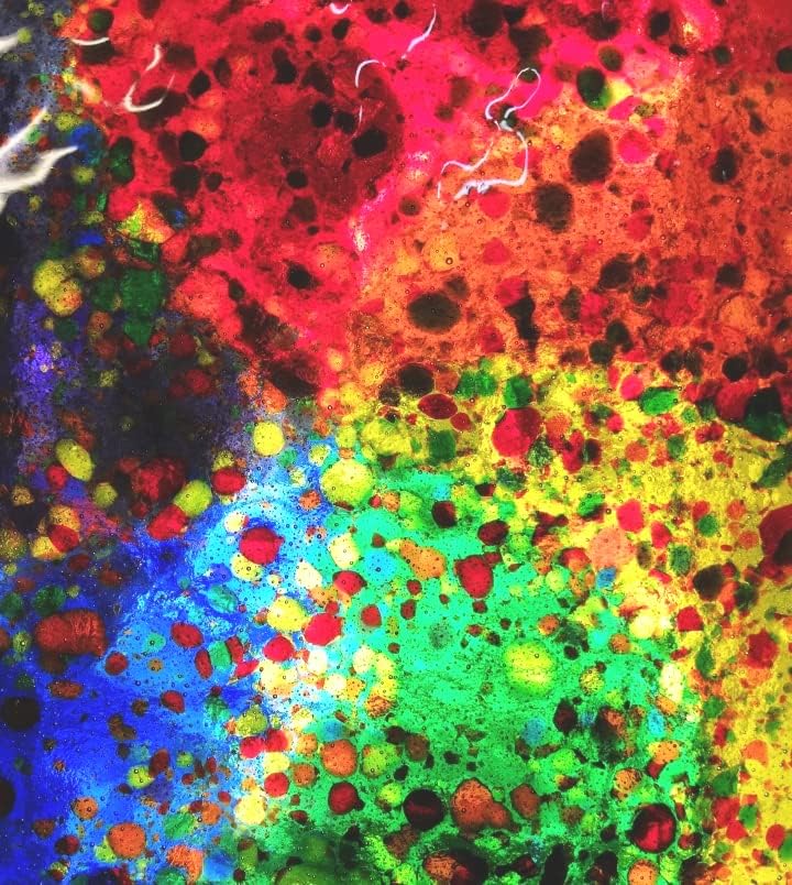 Galaxie der Farben. Skulptur aus Glas und Metall Design Galaxie der Sonnen