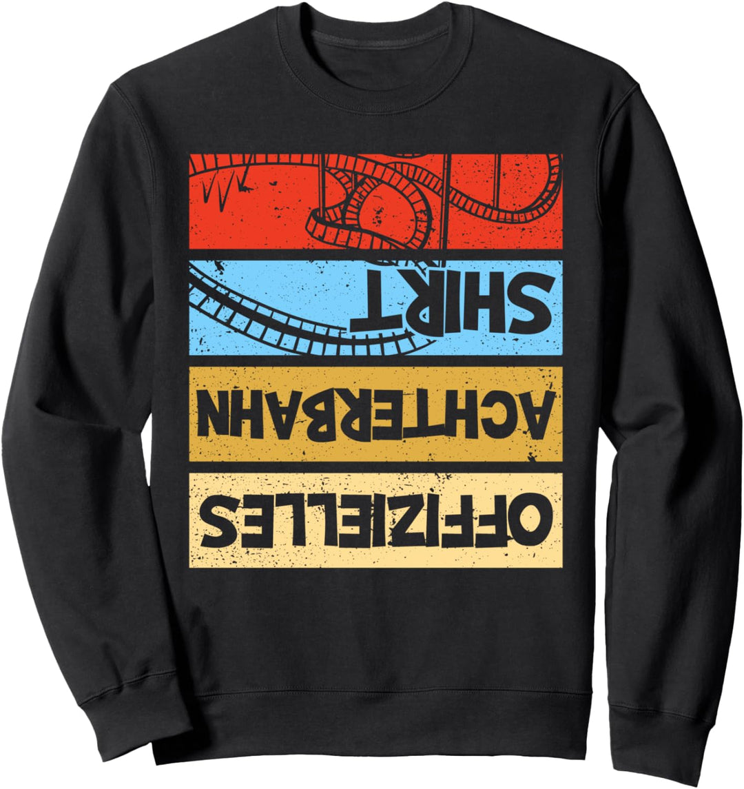 Freizeitpark Rollercoaster Offizielles Achterbahn Sweatshirt