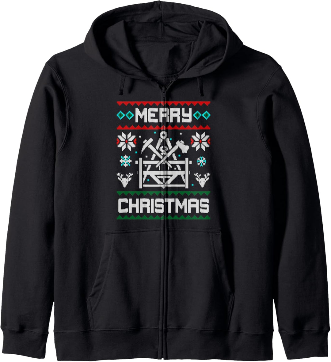 Beton- und Stahlbetonbauer Merry Christmas Zunft Geschenk Kapuzenjacke