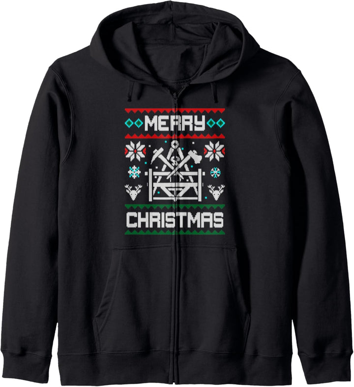 Beton- und Stahlbetonbauer Merry Christmas Zunft Geschenk Kapuzenjacke