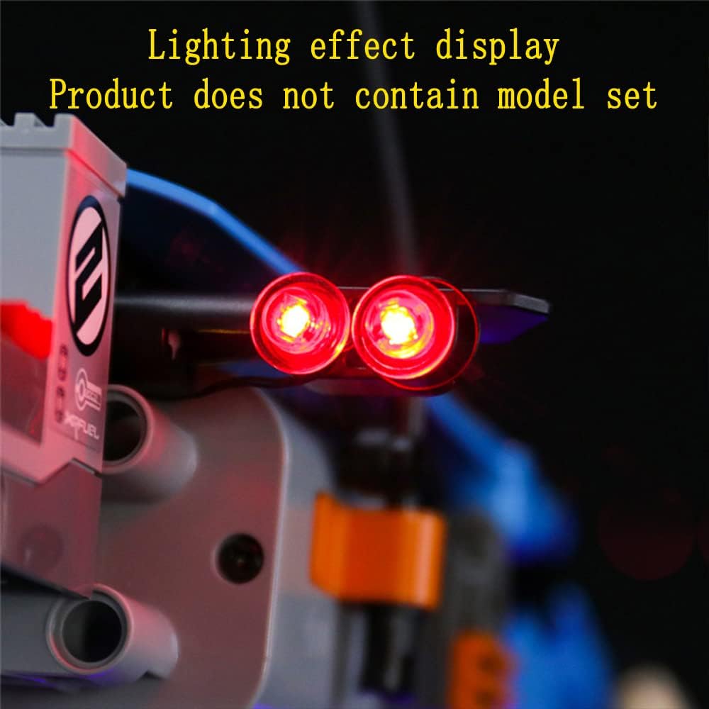 GEAMENT LED Licht-Set Kompatibel mit Lego Ferngesteuerter Stunt-Racer (Remote-Controlled Stunt Racer