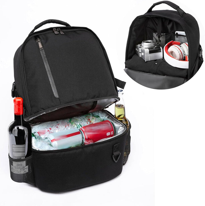 Kühlrucksack 28L Isolierter Kühltasche Picknickrucksack Doppelte Schicht Klein Thermo Rucksack für C