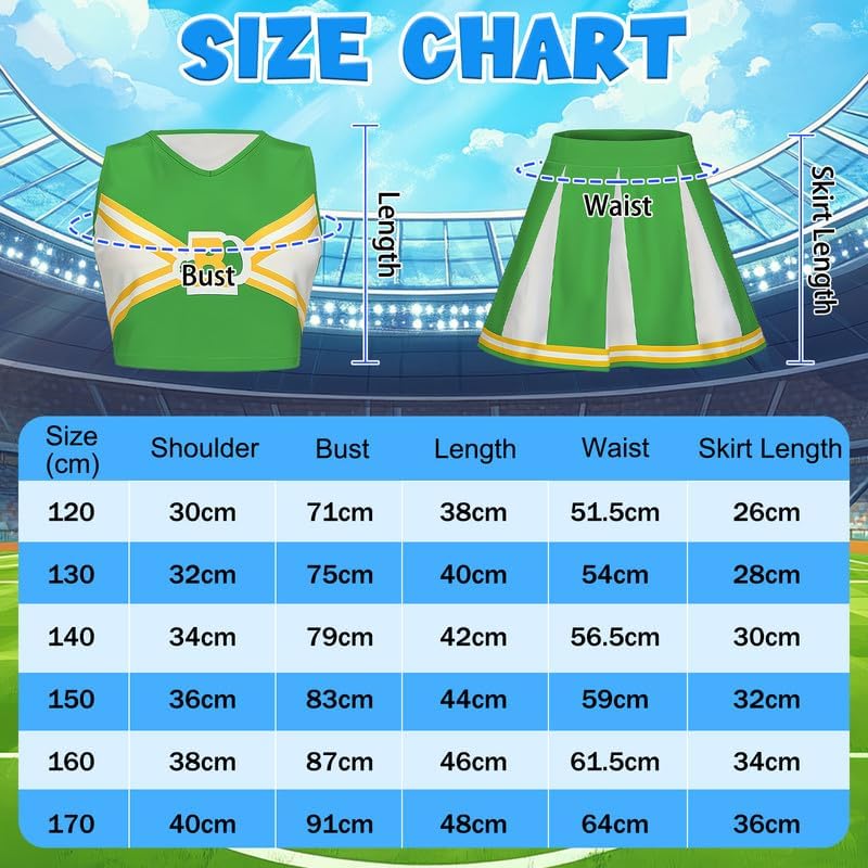 Cheerleader Kostüm Kinder Cheerleader Kostüm Mädchen Cheerleading Uniform Kleid Cheer Leader Outfit