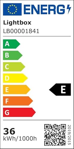 Lightbox schwarze Deckenlampe - dekorative LED Deckenleuchte - inkl. Leuchtmittel - mit warmweissem