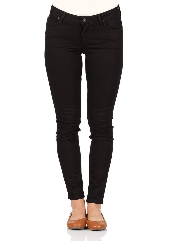Lee Damen-Jeans, Bequeme Passform, gerades Bein 25W / 31L Black Rinse, 25W / 31L Black Rinse