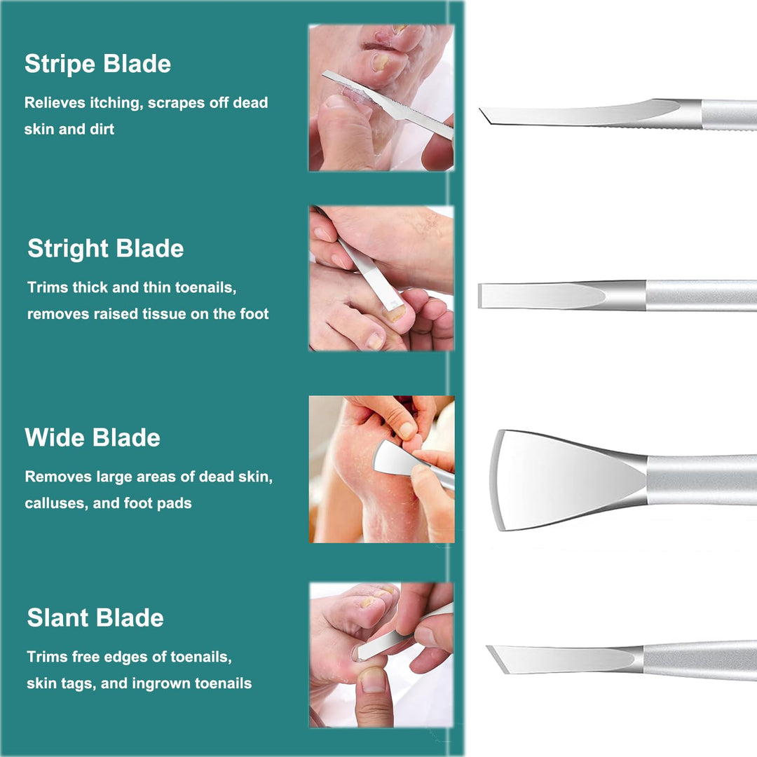 Ingrown Zehennagel Entfernung Kit, Pediküre Werkzeuge Kit Professionelles Messer Set Edelstahl Ingro