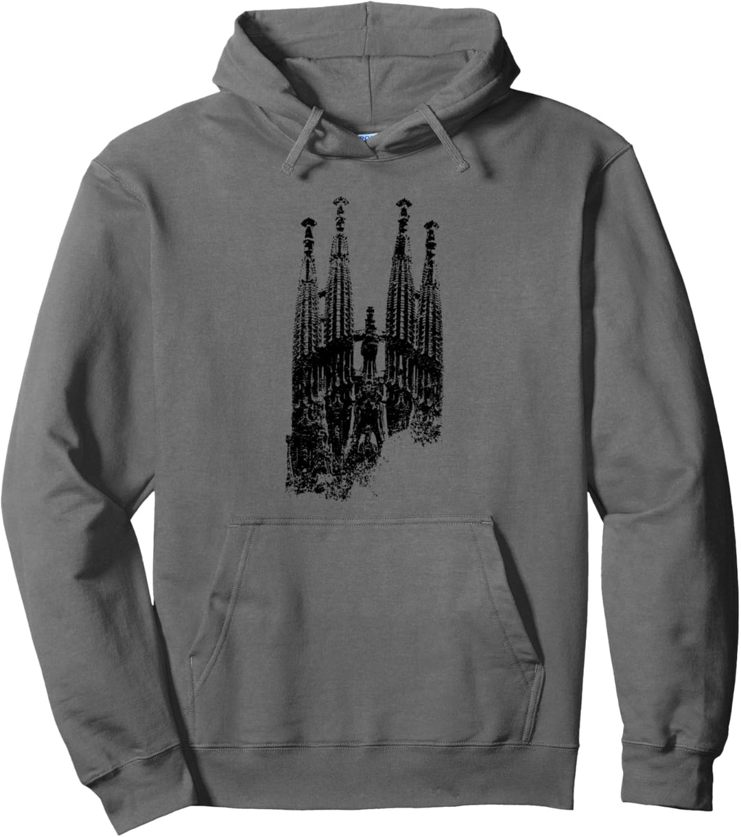 Barcelona Sagrada Familia Vintage Spanien I Love Barcelona Pullover Hoodie