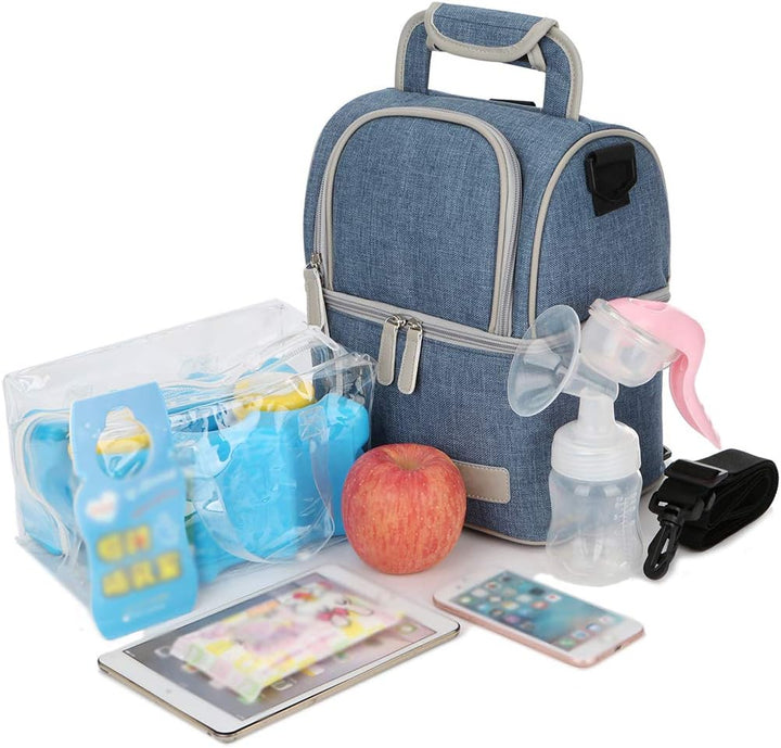 Mengshen Breast Milk Baby Bottle Cooler Bag/Waterproof Baby Milk Bag Freezer/Mommy Travel Backpack/P