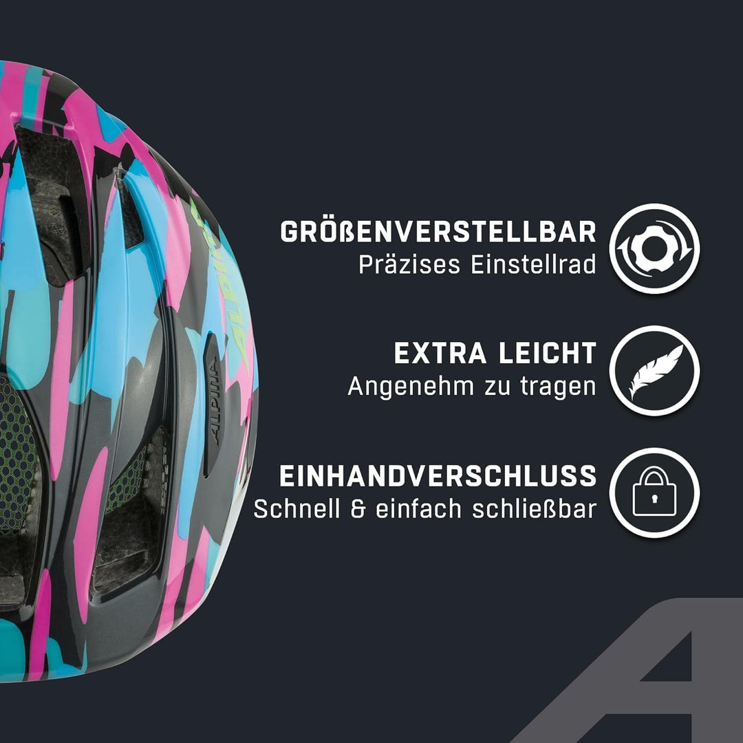 ALPINA PICO - Leichter, Optimal Klimatisierter & Bruchfester Fahrradhelm Mit Fliegennetz Für Kinder