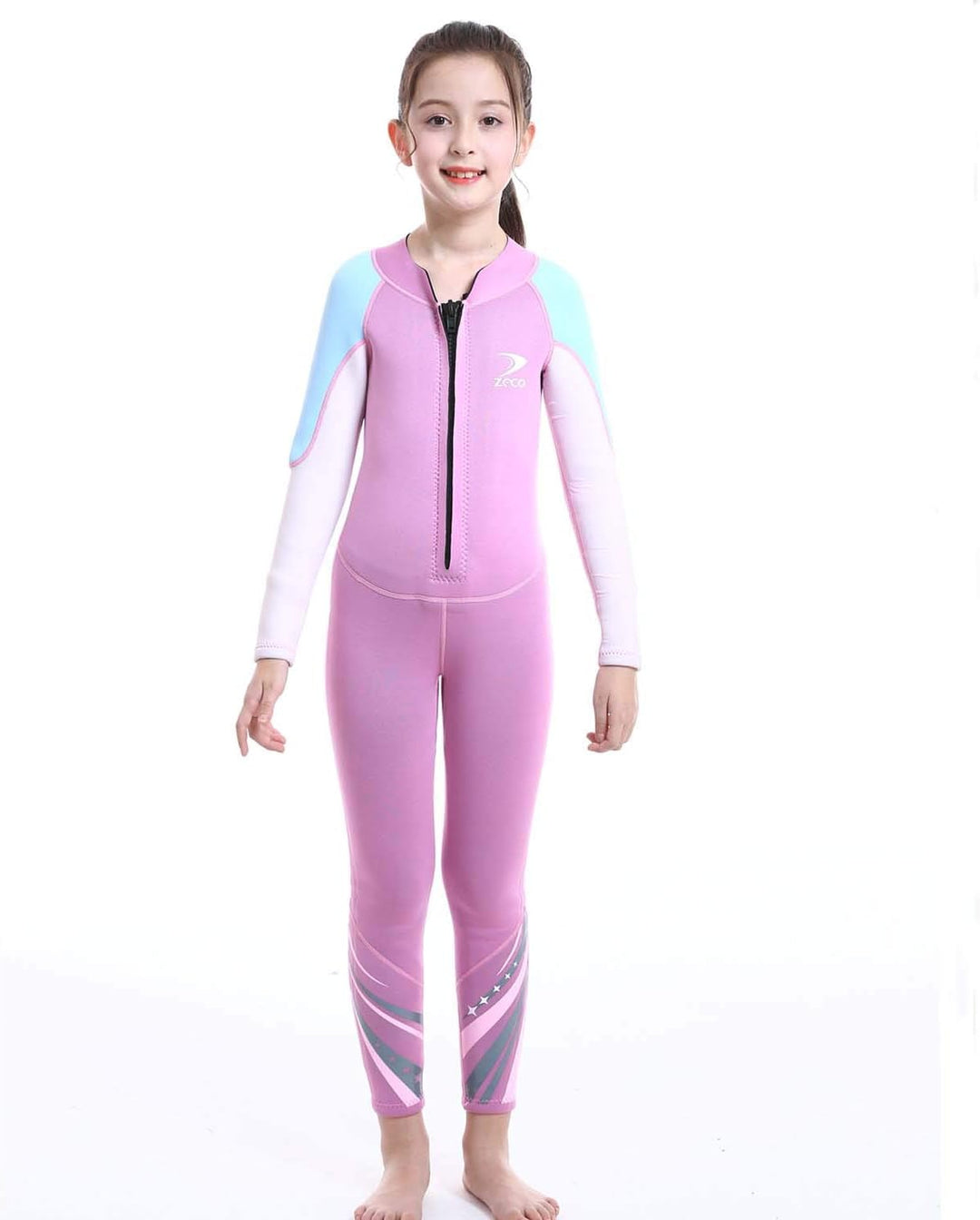 ZCCO Kids Neoprenanzug, 2,5 mm Neopren-Thermo-Badeanzug, Jugend-Badeanzug für Jungen und Mädchen Wär