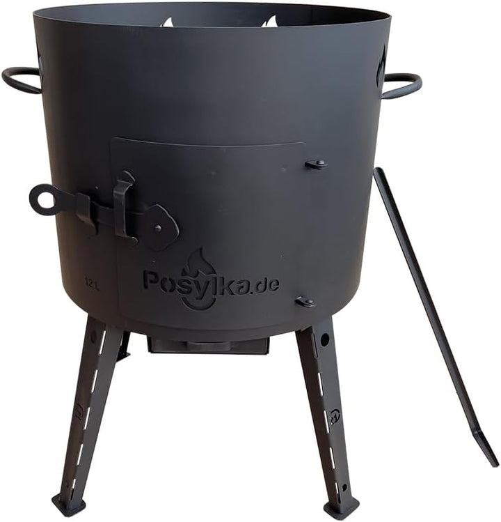 Feuerofen Utschak Ø 40 cm 12L Usbekisch Казан Учак Учаг Uchag uzbekisch Ofen Wok Guseisen