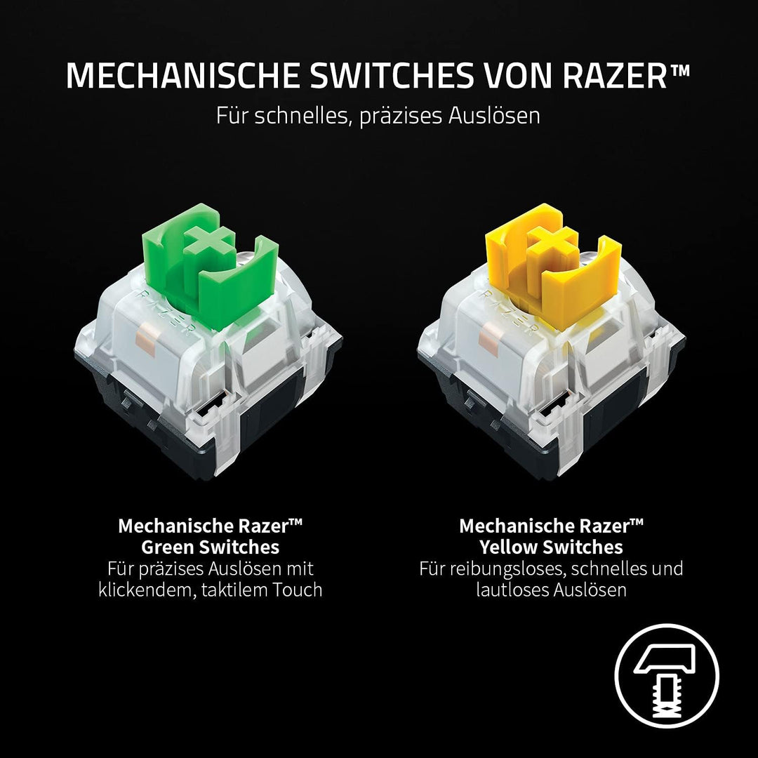 Razer BlackWidow V3 Mini HyperSpeed (Green Switch) - 65% Kompakte Gaming Tastatur mit mechanischen S