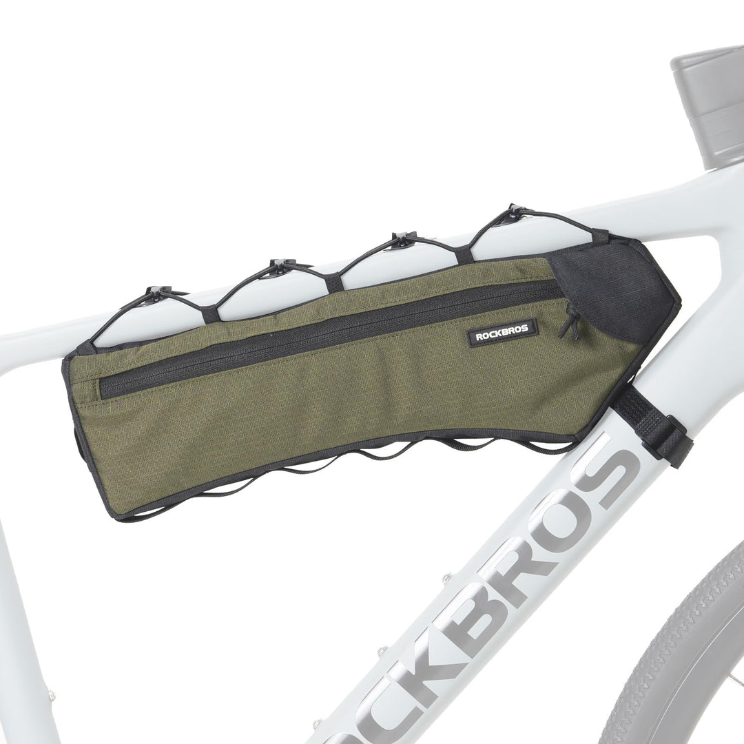 ROCKBROS Fahrrad Rahmentasche Stabil Schlank Fahrradtasche, Dreiecktasche mit Schnellmontage &amp; Seitl