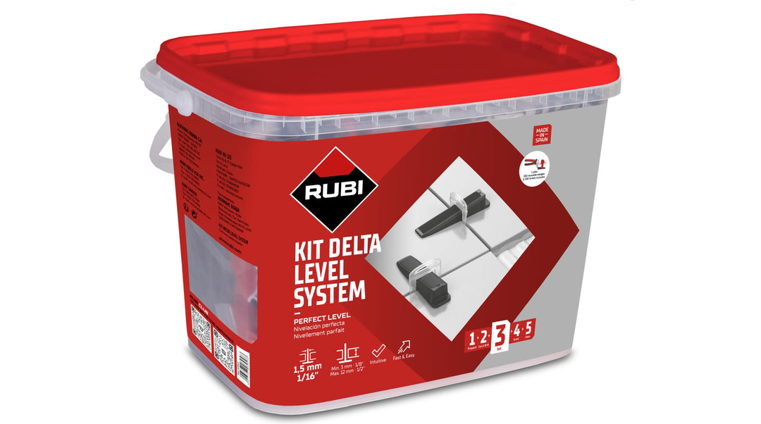 RUBI | Fliesennivelliersystem | 100 Nivellierkeile + 100 Kabelbinder 1,5 mm für Keramik zwischen 3 u