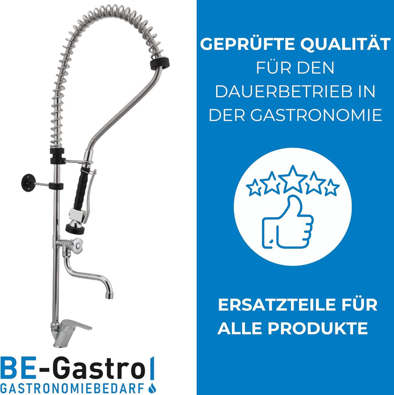 BE-GASTRO I Profi Gastro Geschirrbrause Einloch "Premium" Hebelgriff inkl. Wasserhahn, Mischbatterie