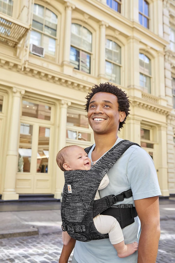 Ergobaby Aerloom Babytrage für Neugeborene bis zum Kleinkind, 3-Positionen Ergonomische Babybauchtra
