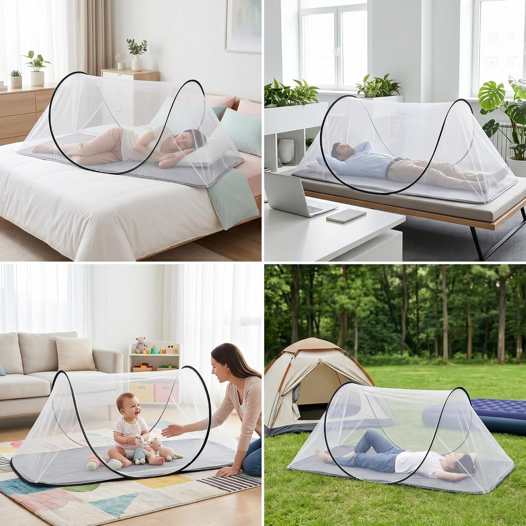 Faltbares Moskito Netz Ultra Leicht Pop Up Moskito Netz Tragbares Camping Zelt für Zuhause Schnelle