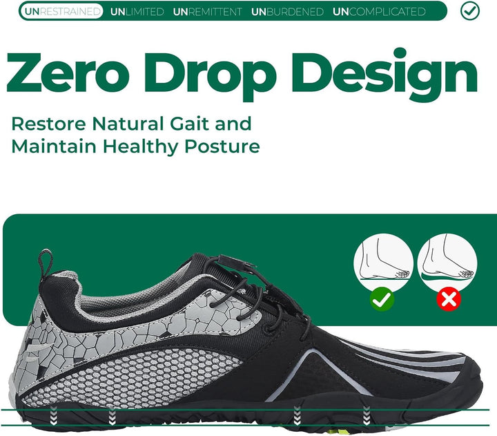 SAGUARO Minimalistische Barfussschuhe Unisex Leicht Barfussschuhe Schnell Trocknend Badeschuhe Männe