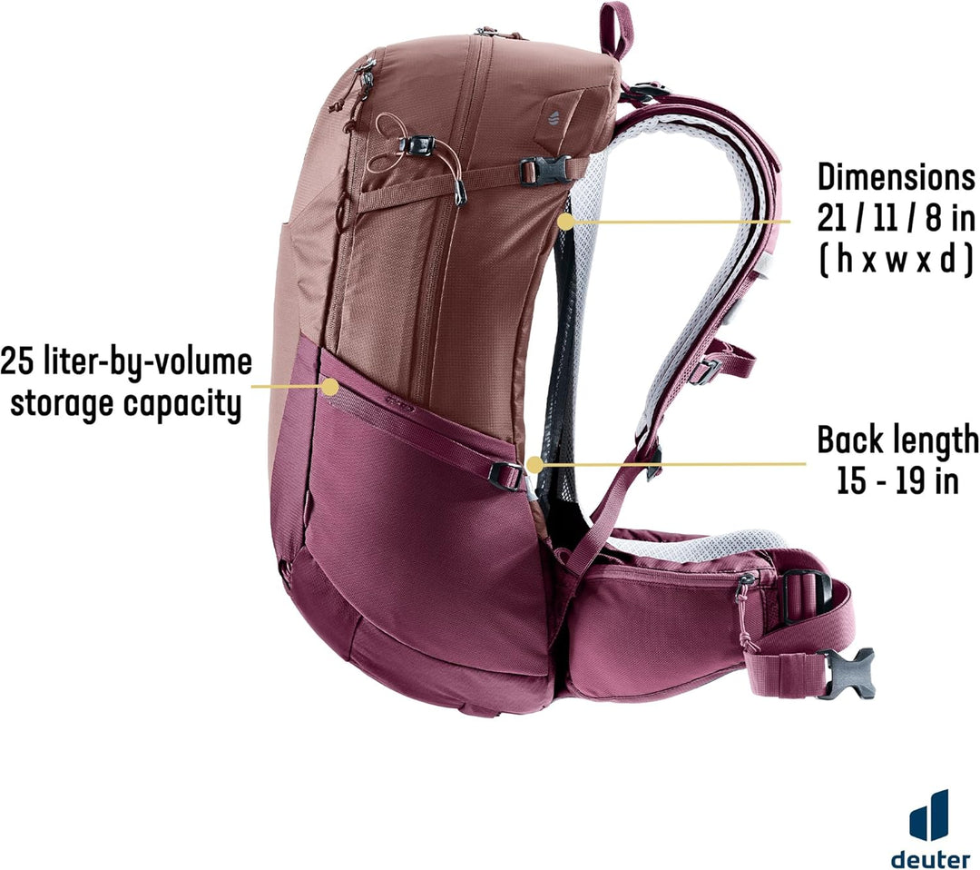 deuter Futura 25 SL Damen Wanderrucksack Ashrose-cassis 25 L, Ashrose-cassis 25 L