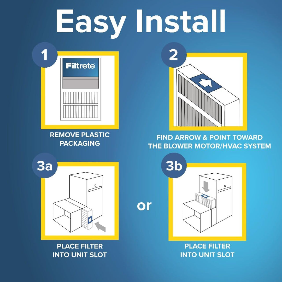 Filtrete Gesundes Wohnen Ultra Allergen Deep Falte Filter, MPR 1550, 20 x 20 x 4-Zoll (4–3/8 Tiefe),