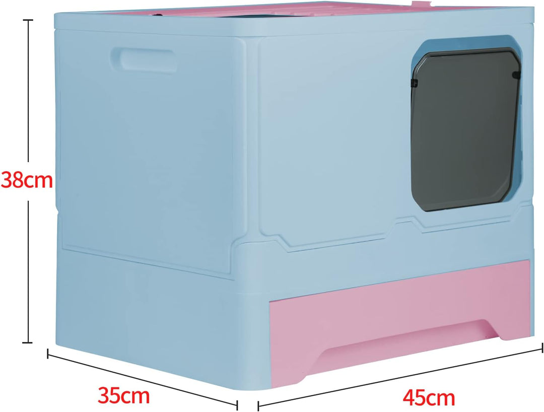 Vollständig Geschlossene Katzentoilette mit Deckel Schubladentyp Desodorierende Cat Litter Box Gross