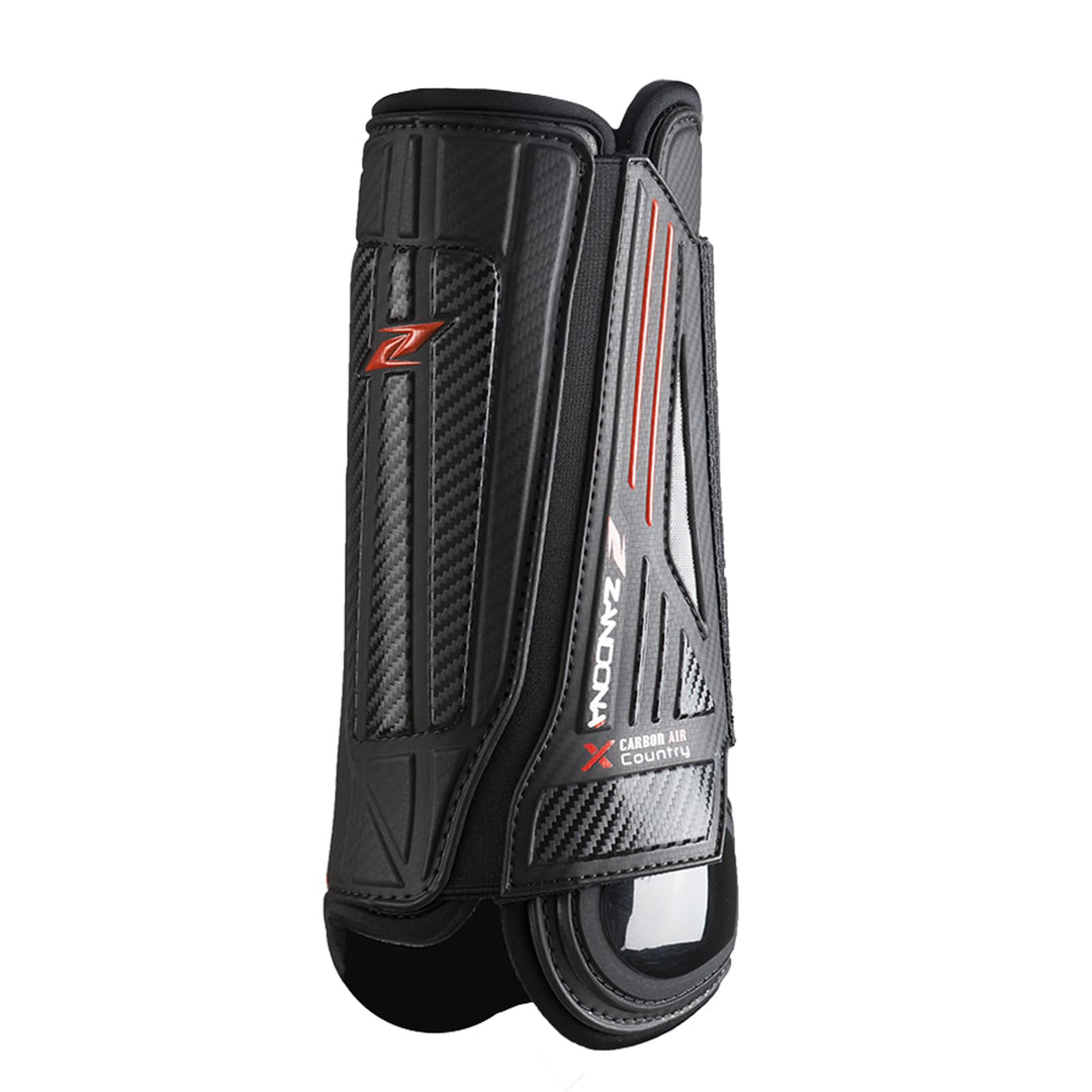 Zandonà Carbon Air X-Country Rear Protektoren für Pferde, kein Geschlecht. M Schwarz, M Schwarz